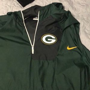Green Bay Packers Sideline Rain Quarter Zip